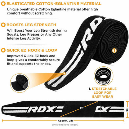 RDX K2 Compression Knee Wraps OEKO-TEX® Standard 100 certified