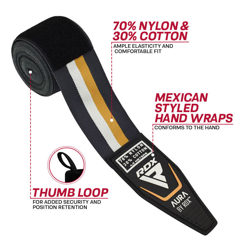 RDX T17 Aura Boxing Hand Wraps