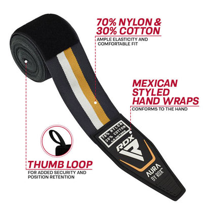 RDX T17 Aura Boxing Hand Wraps