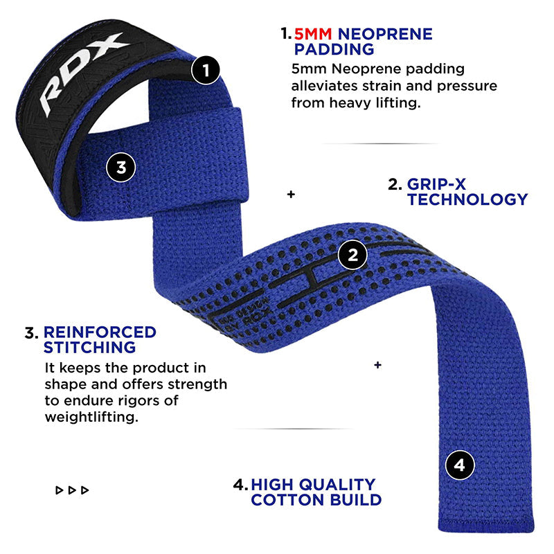 RDX S4 Weightlifting Wrist Straps